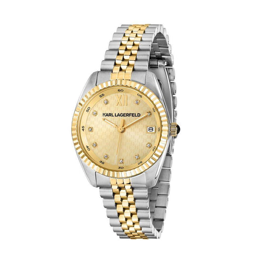 KARL LAGERFELD Montre Femme TIMELESS CODE Bicolore Or