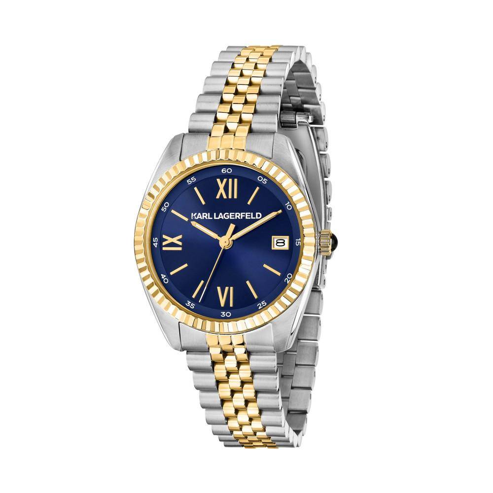 KARL LAGERFELD Damenuhr TIMELESS CODE Bicolor Blau