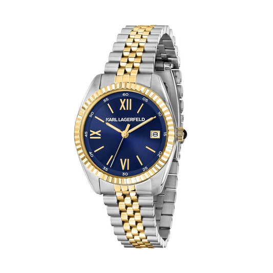 Montre femme KARL LAGERFELD TIMELESS CODE Bicolore Bleue