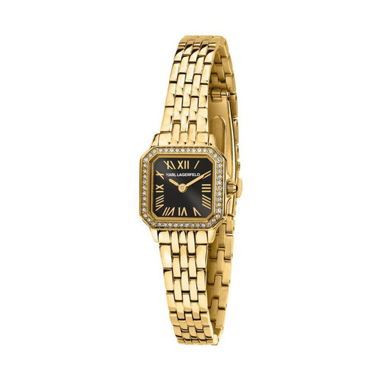 Montre femme KARL LAGERFELD ICON SQUARE MINI or noir