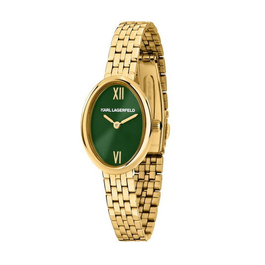KARL LAGERFELD Montre Femme OVAL ALLURE Doré Vert