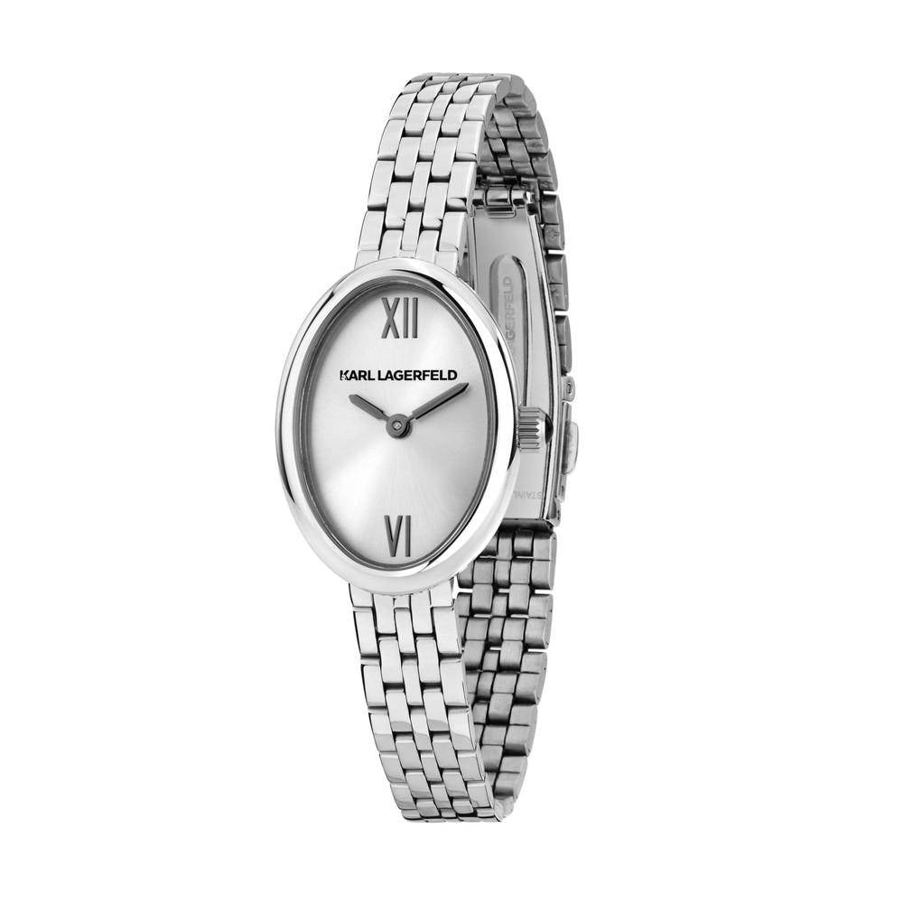 KARL LAGERFELD Damenuhr OVAL ALLURE Silber