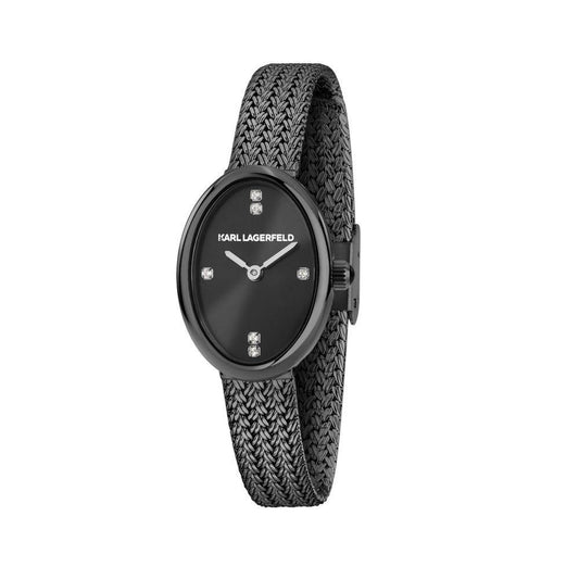 Montre femme KARL LAGERFELD OVAL ALLURE Gunmetal