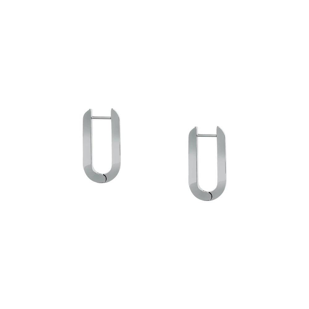 Karl Lagerfeld Boucles d'Oreilles pour Femme CHAINS Argent Blanc