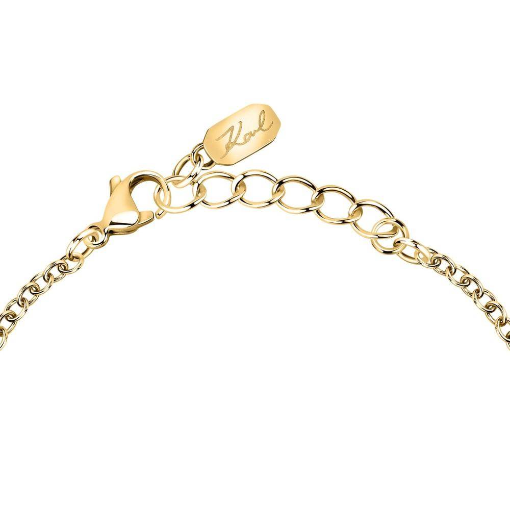 Karl Lagerfeld Damen Armband CRYSTALS Gold Weiß