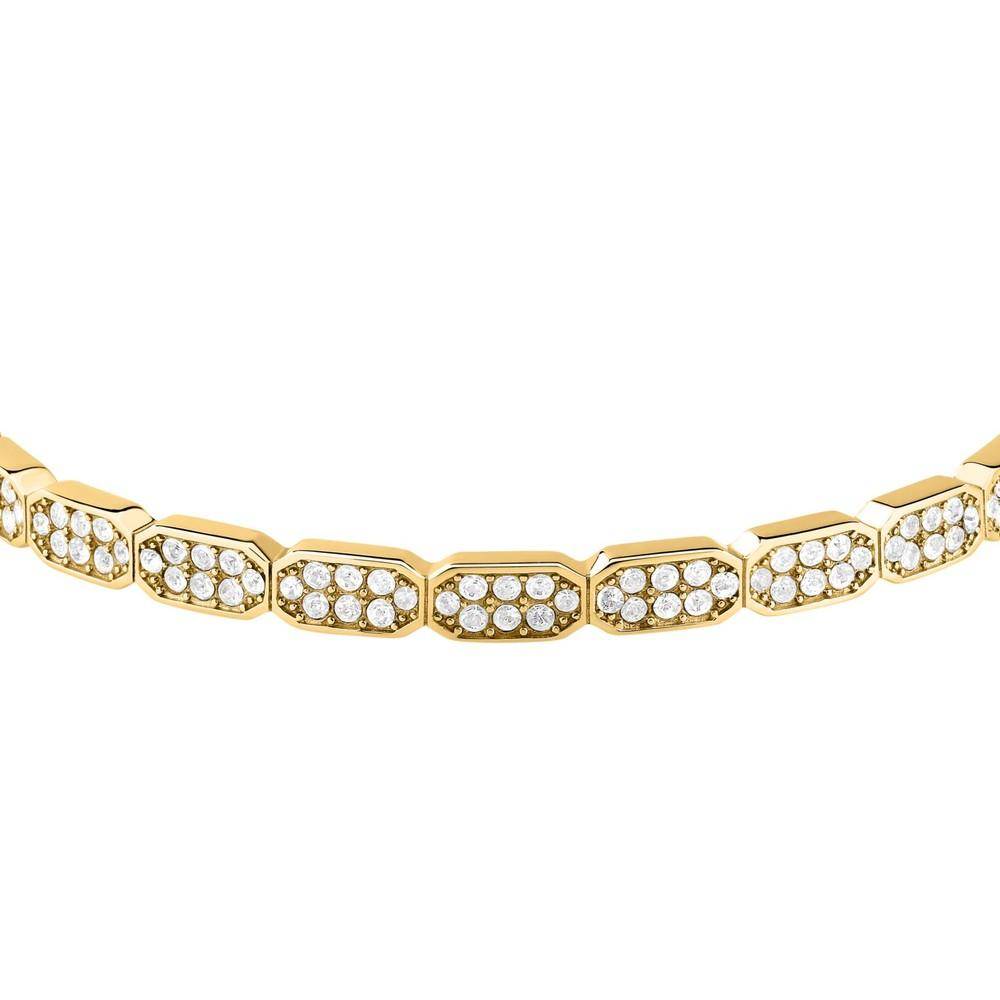 Karl Lagerfeld Damen Armreif CRYSTALS Gold Weiß