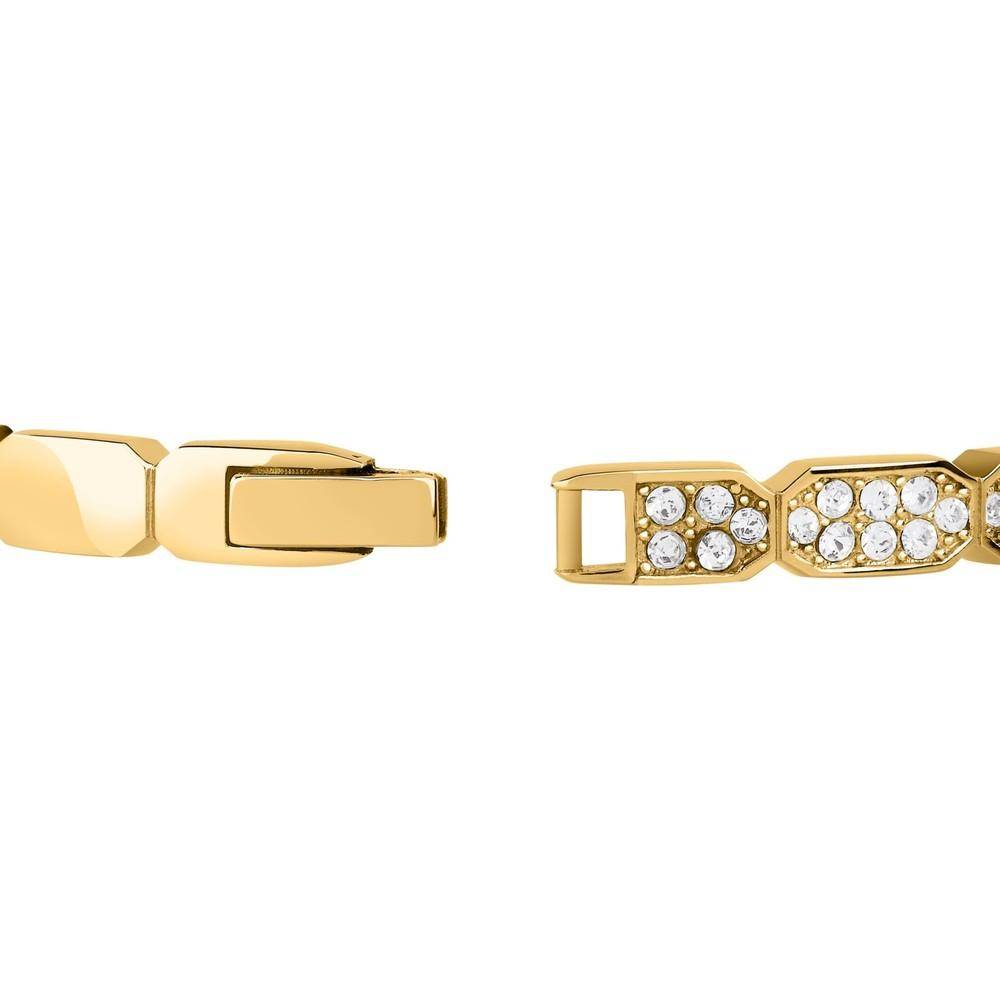 Karl Lagerfeld Damen Armreif CRYSTALS Gold Weiß