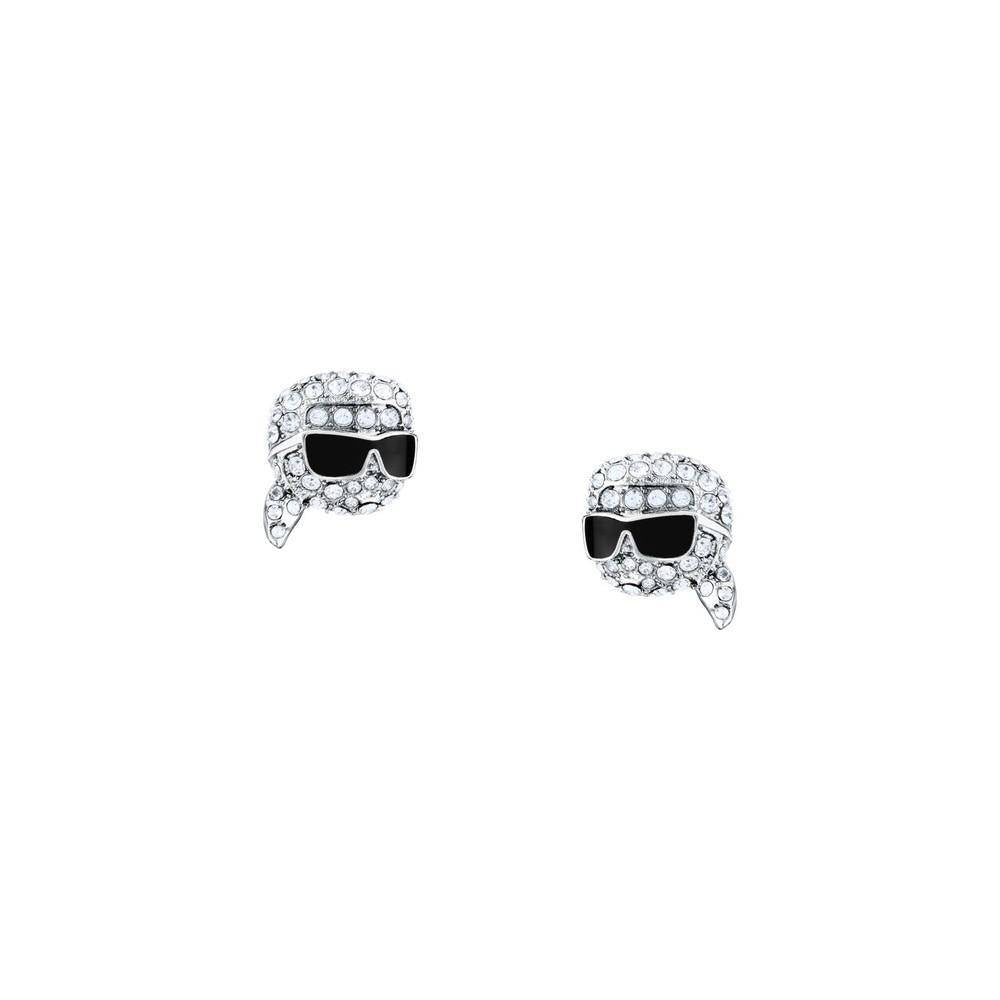 Karl Lagerfeld Damen Ohrringe CHARMS Silber Weiß