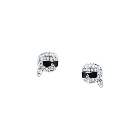Karl Lagerfeld Damen Ohrringe CHARMS Silber Weiß