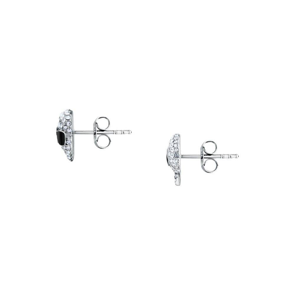 Karl Lagerfeld Damen Ohrringe CHARMS Silber Weiß