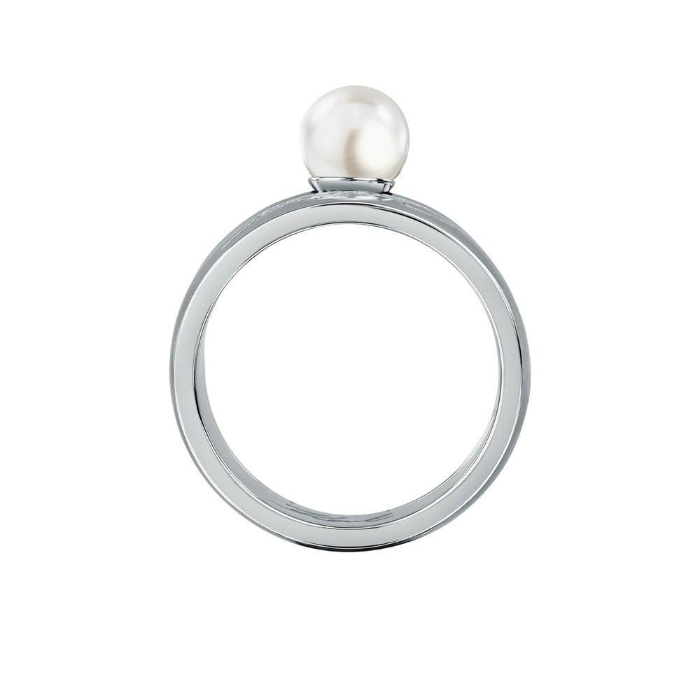 Karl Lagerfeld Damen Ring PEARL Silber Weiß