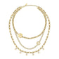 Karl Lagerfeld Damen Halskette ILLUME Gold Weiß