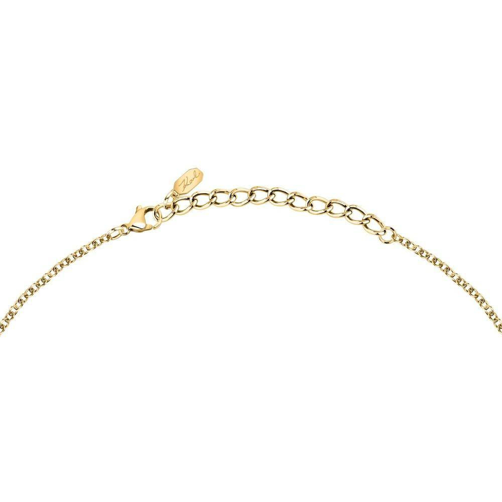 Karl Lagerfeld Damen Halskette ILLUME Gold Weiß