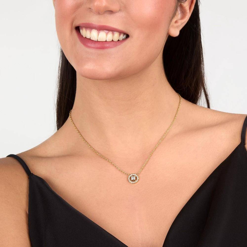 Karl Lagerfeld Damen Halskette ILLUME Gold Weiß