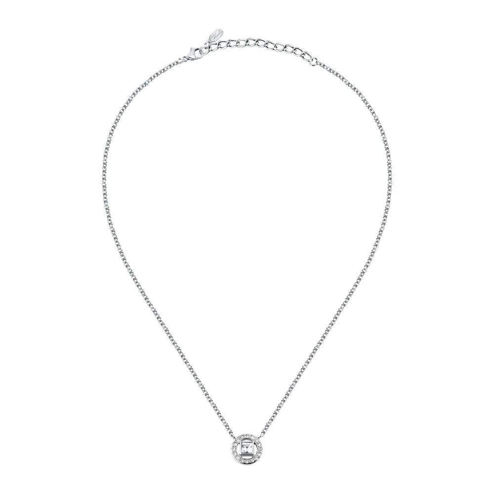 Karl Lagerfeld Damen Halskette ILLUME Silber Weiß