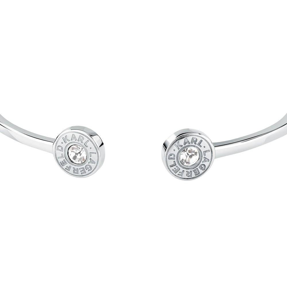 Karl Lagerfeld Damen Armband ILLUME Silber Weiß