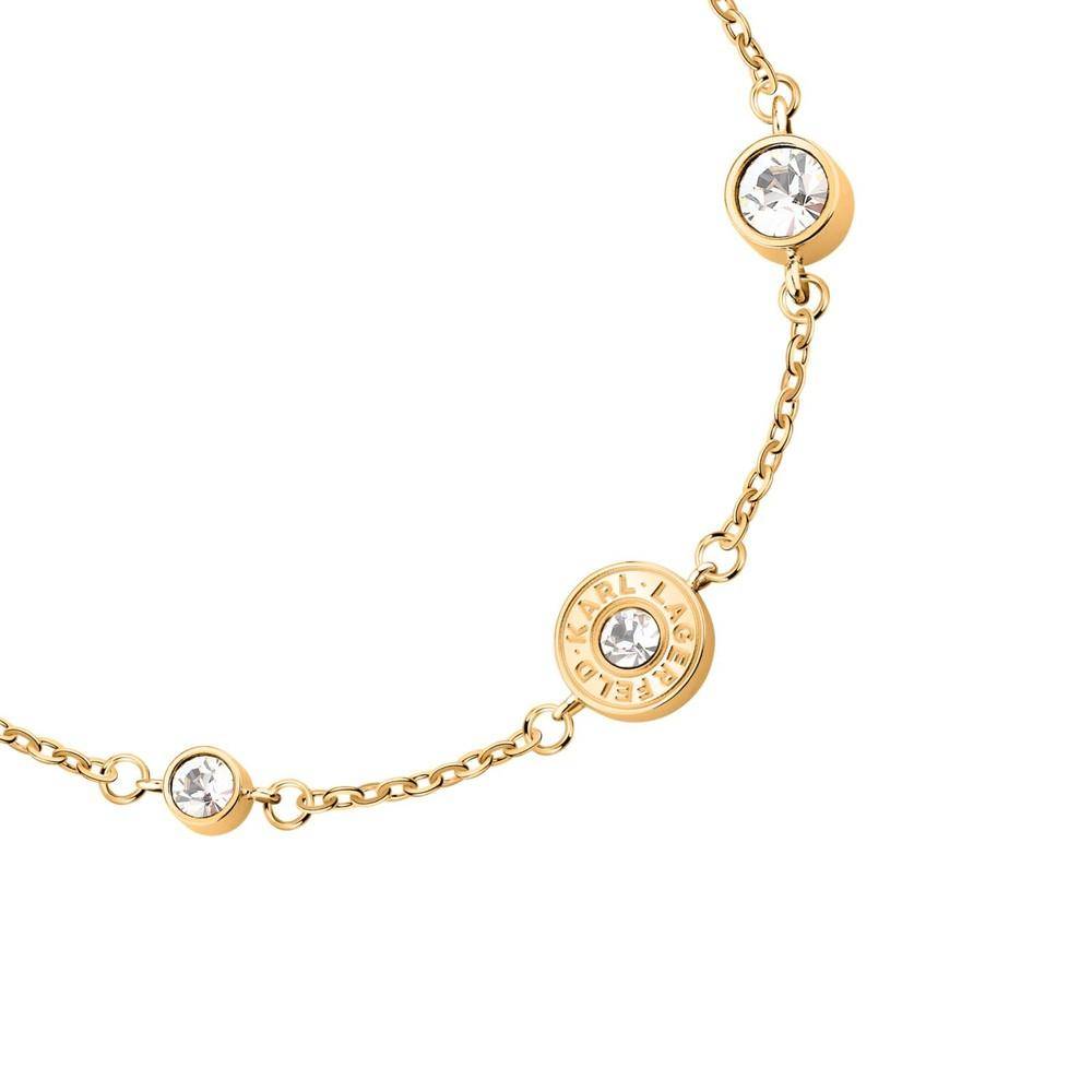 Karl Lagerfeld Damen Armband ILLUME Gold Weiß