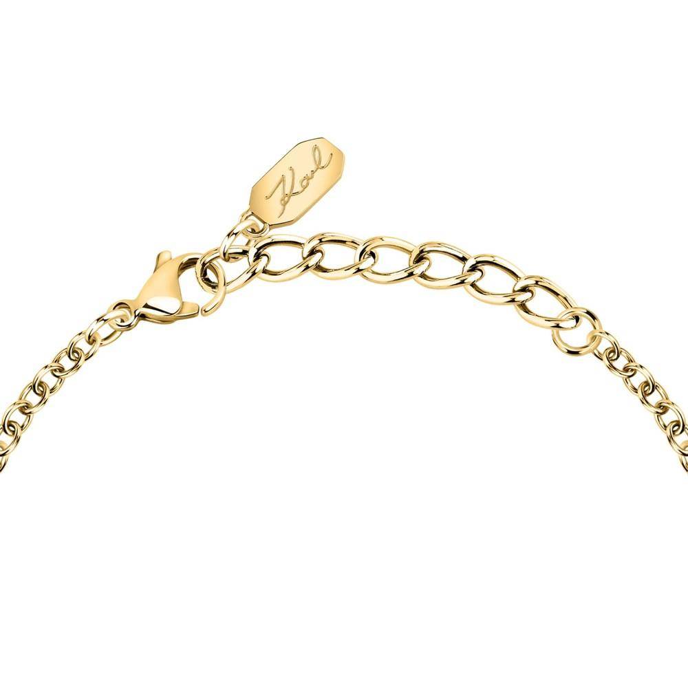 Karl Lagerfeld Damen Armband BOND PAVE Gold Weiß