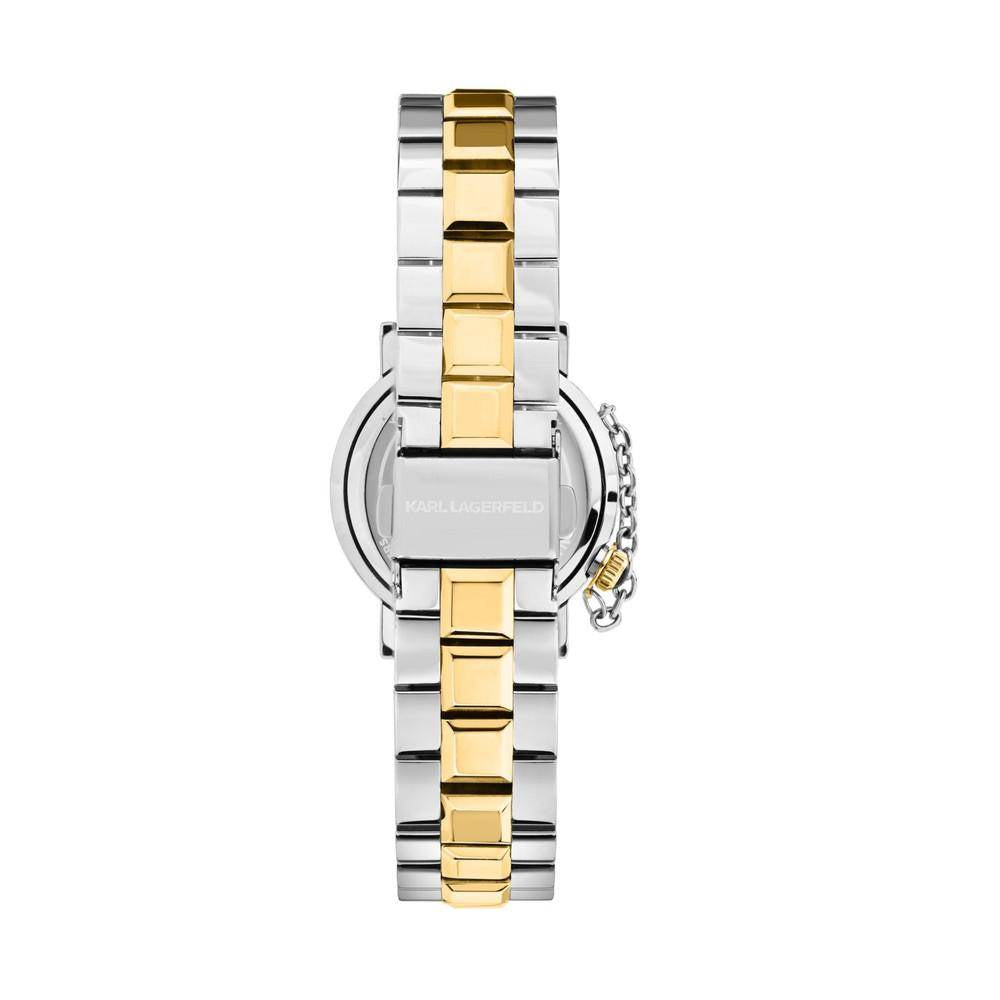 KARL LAGERFELD Damenuhr CRYSTALS Bicolor Silber