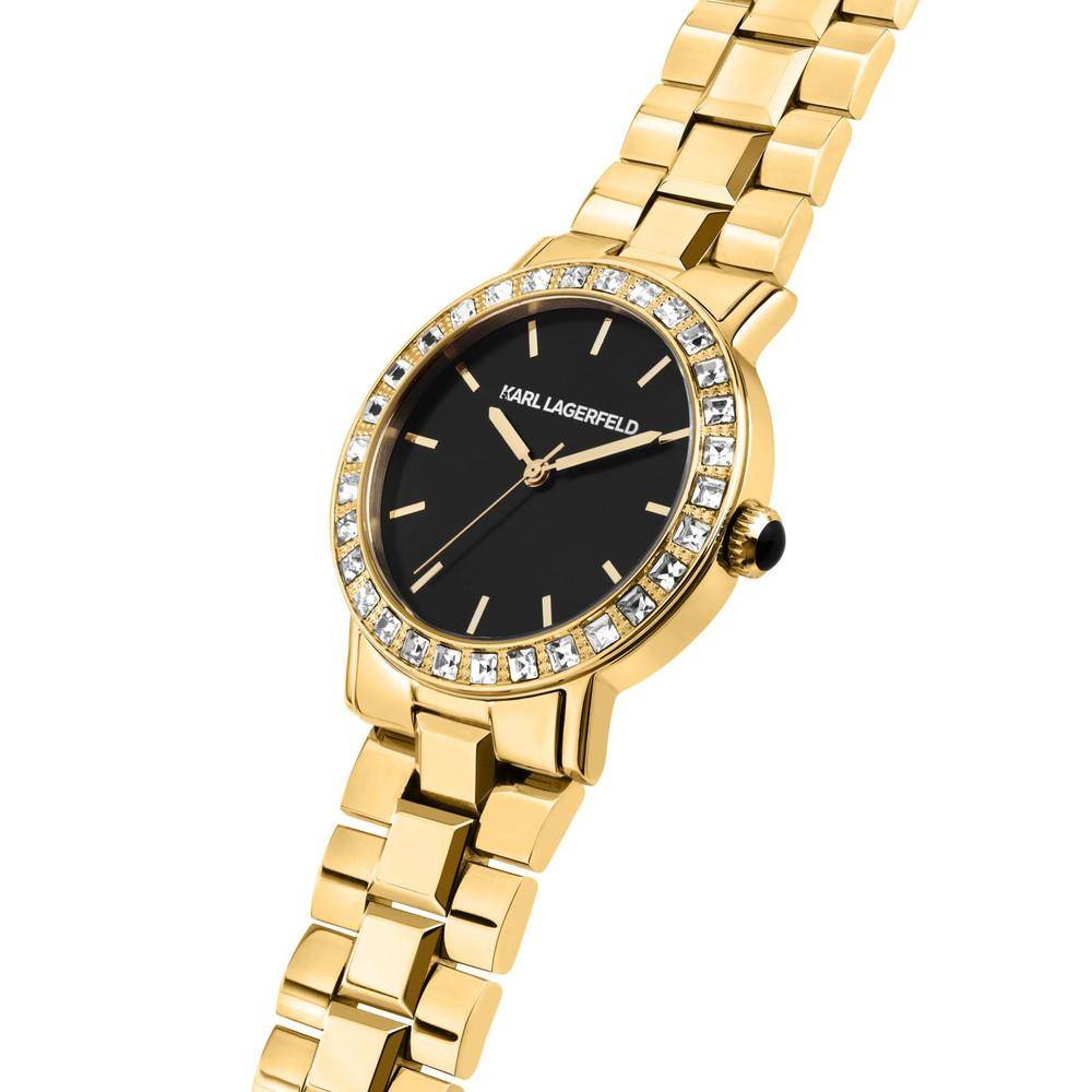 KARL LAGERFELD Montre Femme CRYSTALS Doré Noir