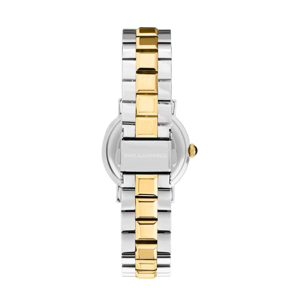 KARL LAGERFELD Damenuhr CRYSTALS Bicolor Silber