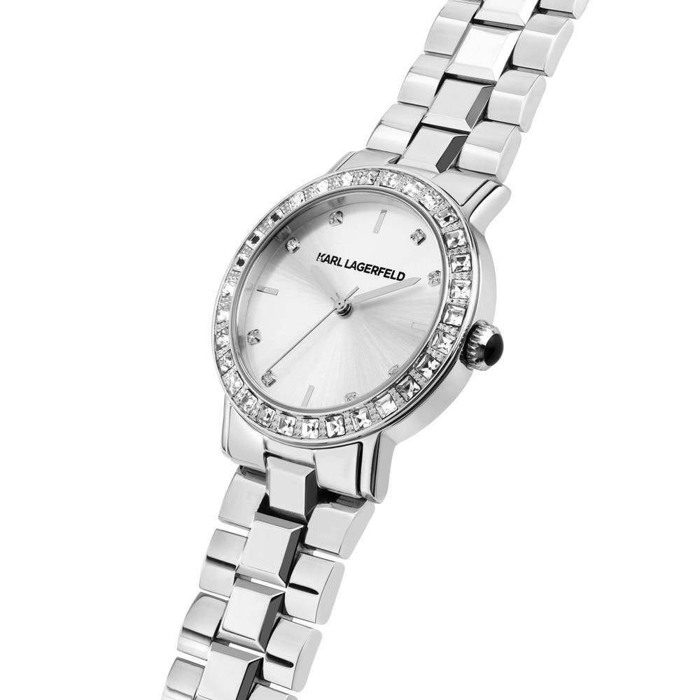 Montre femme KARL LAGERFELD CRYSTALS argent