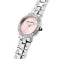 KARL LAGERFELD Damenuhr CRYSTALS Silber Rosa