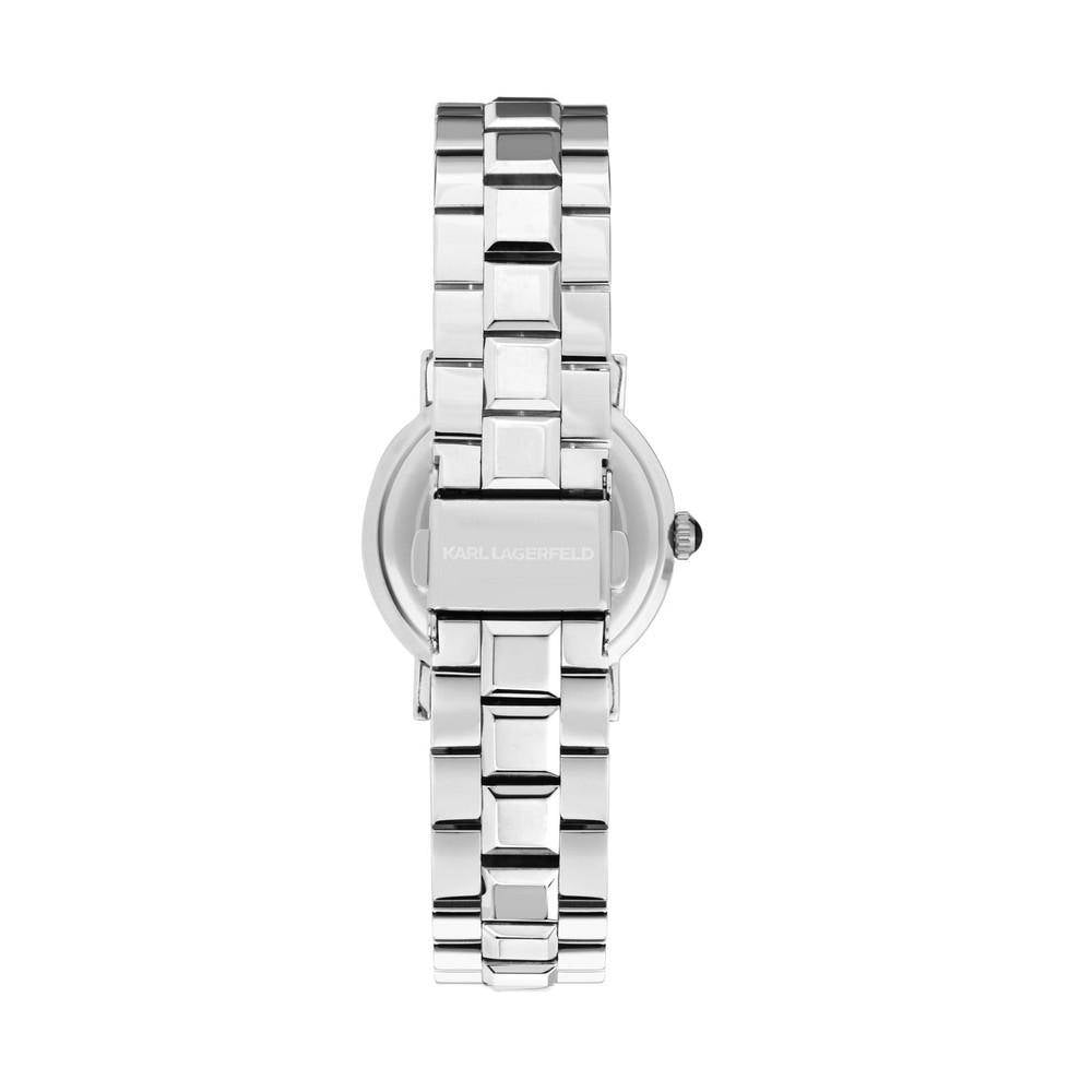KARL LAGERFELD Damenuhr CRYSTALS Silber Rosa