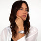 KARL LAGERFELD Damenuhr CRYSTALS Silber Rosa