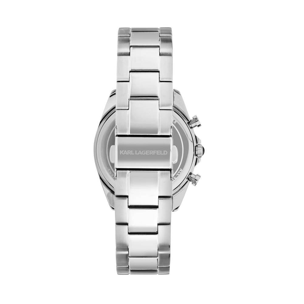 KARL LAGERFELD Damenuhr ROUND ESSENTIALS Silber Schwarz