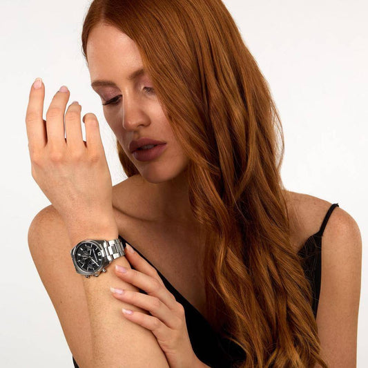 KARL LAGERFELD Montre Femme ROUND ESSENTIALS Argent Noir