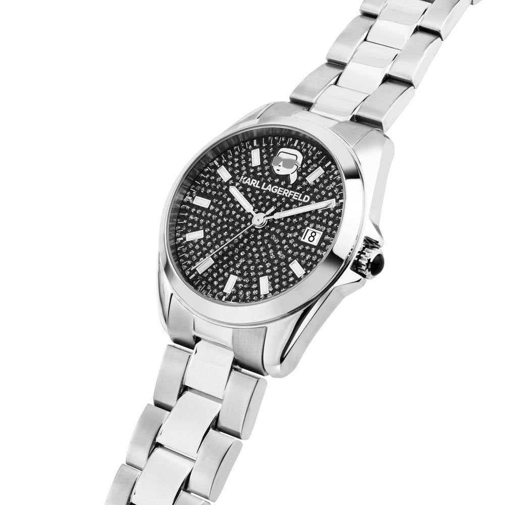 KARL LAGERFELD Montre Femme ROUND ESSENTIALS Argent Noir