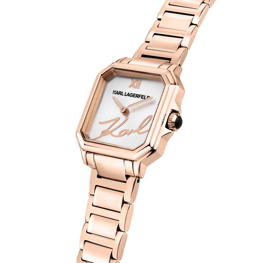 Montre femme KARL LAGERFELD SQUARE CLASSICS Or rose Argent