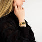 Montre Karl Lagerfeld pour femme Paris, or et noir
