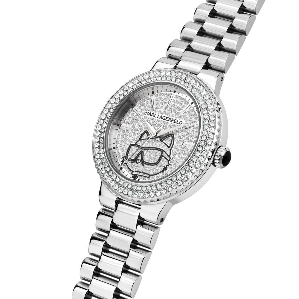 KARL LAGERFELD Damenuhr BERLIN Silber