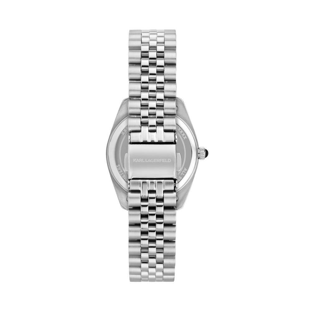 KARL LAGERFELD Damenuhr TIMELESS CODE Silber Weiß