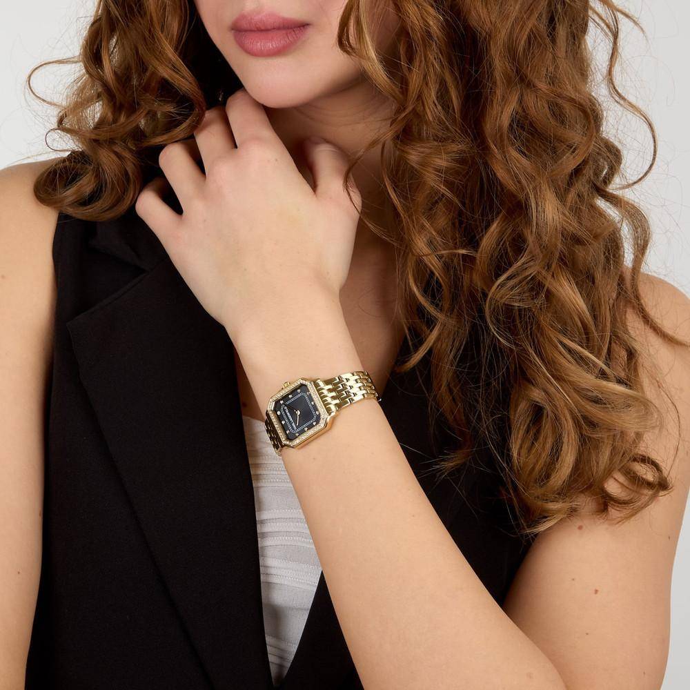 Montre pour femme KARL LAGERFELD ICON SQUARE Or Noir