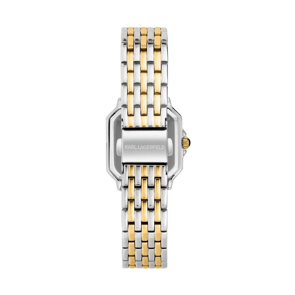 KARL LAGERFELD Damenuhr ICON SQUARE Bicolor Weiß