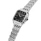 KARL LAGERFELD Damenuhr ICON SQUARE Silber Schwarz