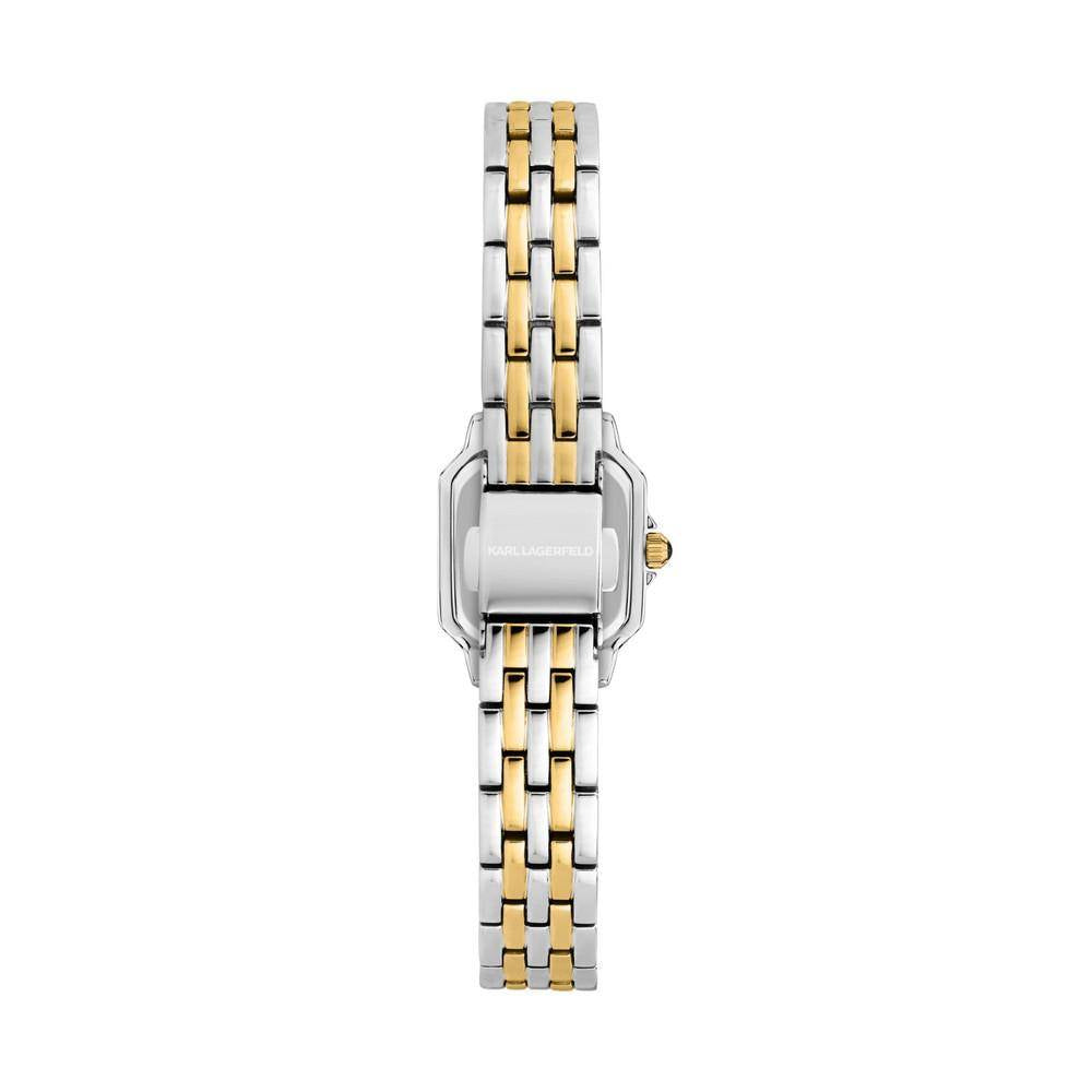 KARL LAGERFELD Damenuhr ICON SQUARE MINI Bicolor Weiß