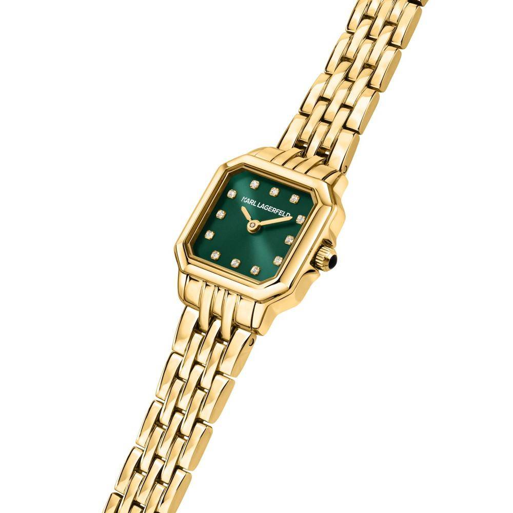 KARL LAGERFELD Montre Femme ICON SQUARE MINI Or Vert