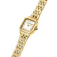 KARL LAGERFELD Damenuhr ICON SQUARE MINI Gold Weiß