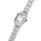 KARL LAGERFELD Damenuhr ICON SQUARE MINI Silber Weiß