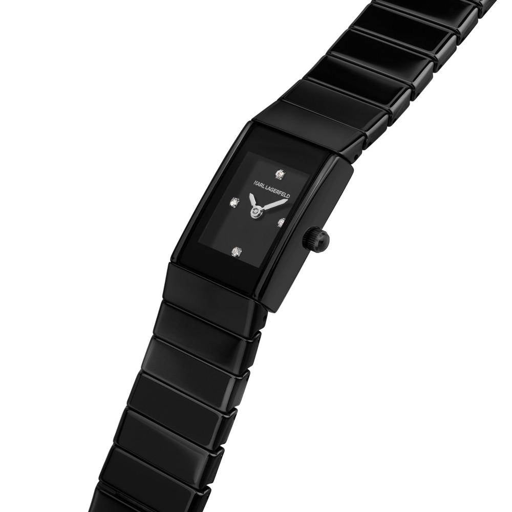 KARL LAGERFELD Damenuhr DECO Schwarz