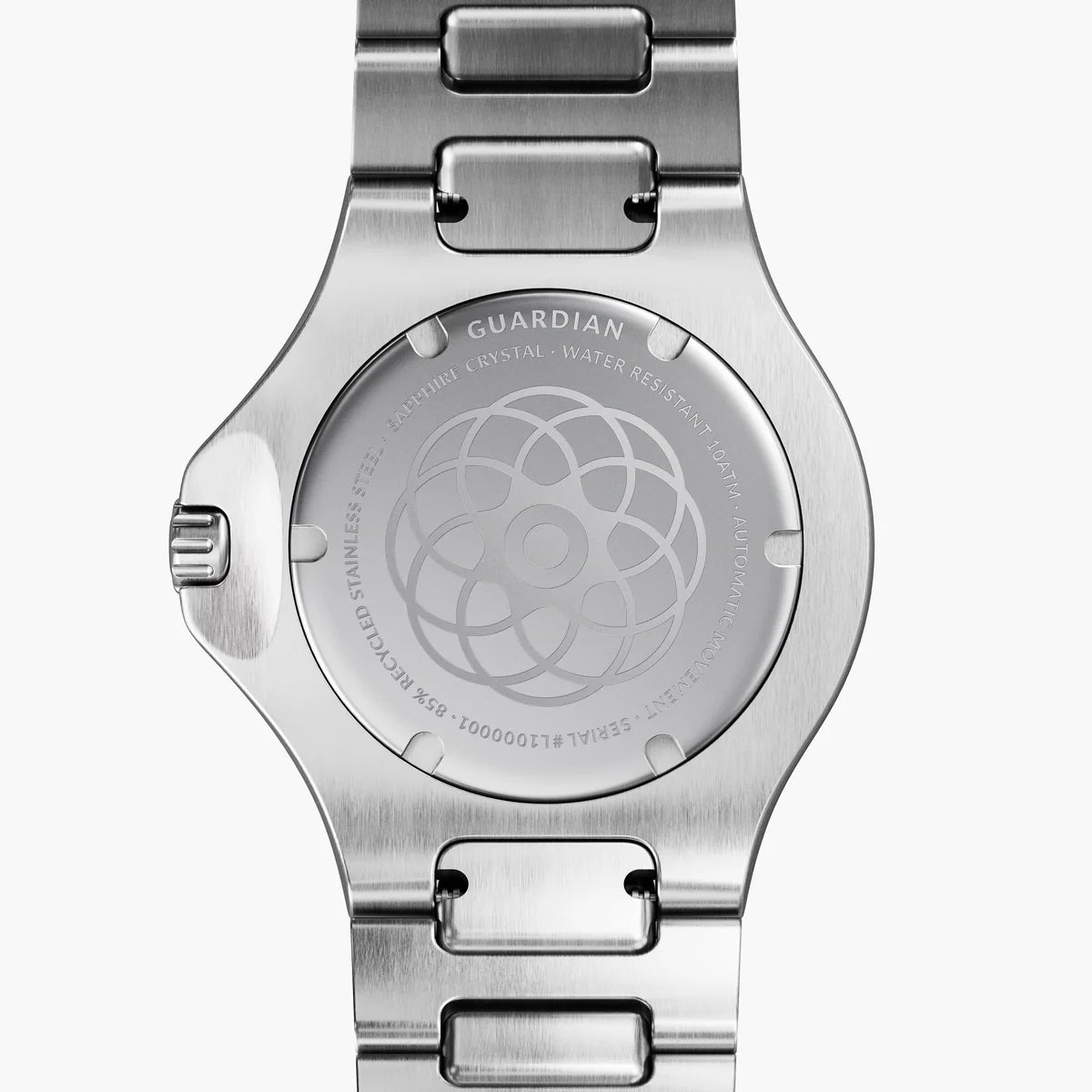 NORDGREEN Damenuhr Guardian Automatic 36 mm Silber