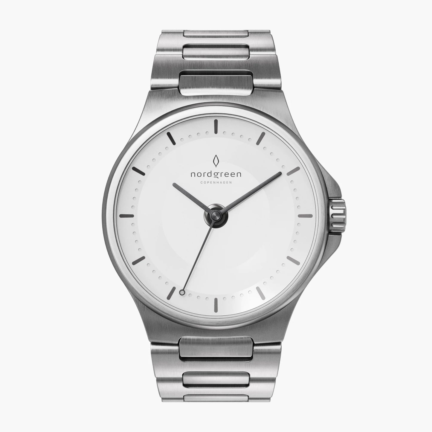 NORDGREEN Damenuhr Guardian Automatic 36 mm Silber