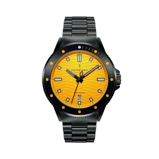 Montre Homme NORDGREEN Waves 40 mm Noir Orange