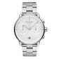 NORDGREEN Herrenuhr Pioneer Chronograph 42 mm Silber