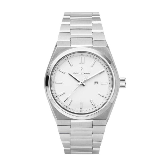NORDGREEN Montre Femme Succession 35 mm Argent