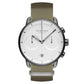 NORDGREEN Herrenuhr Pioneer Chronograph 42 mm Graun Grün Nylon